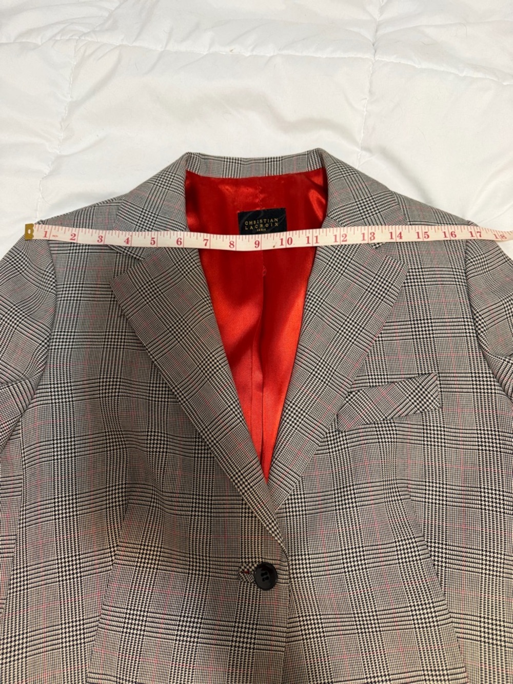 Christian Lacroix Gray Check Blazer and Trousers - Picture 9 of 11